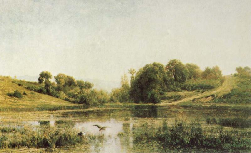 Charles Francois Daubigny Landscape at Gylieu